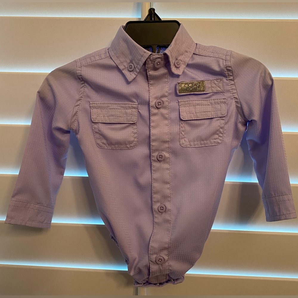 Boys Beach Ocean Coast Breathable UV Moisture Wicking Bodysuit‎ Purple 6 Months